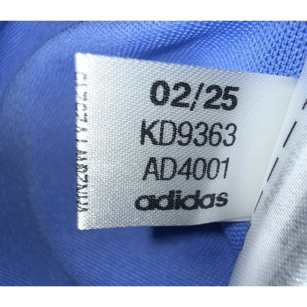 Adidas Mens Performance‎ Polo Golf Shirt Size Medium Blue Floral Chest Band